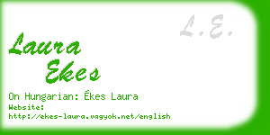 laura ekes business card